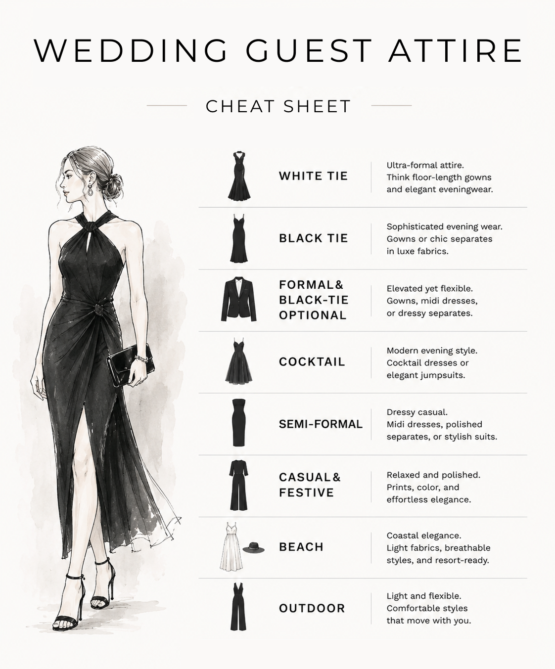 black tie wedding guest dress guidelines The black tie wedding guest guide! 3 rules for what makes a dress  appropriate for a black tie wedding!, Want the links to these + more of my  favorites, all black tie approved? Drop a comment and the
