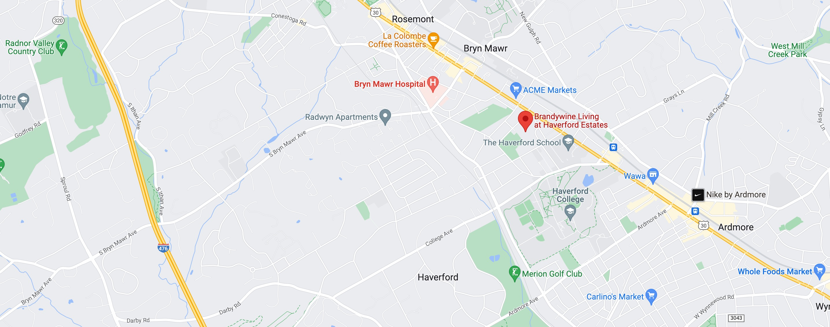 Maps Haverford Estates