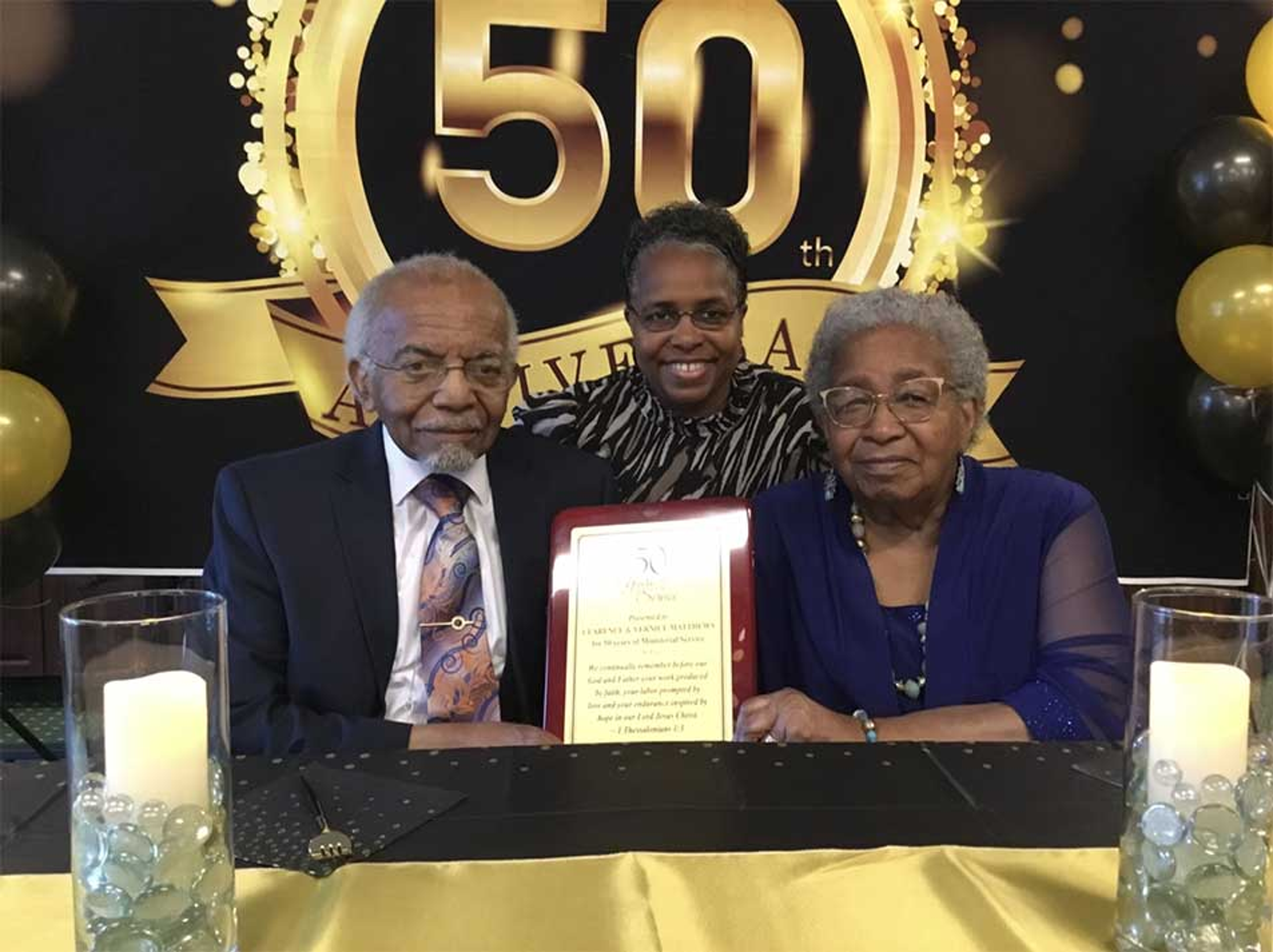 Clarence and Vernice Matthews receive honors for 50 years of community service in Princeton, NJ