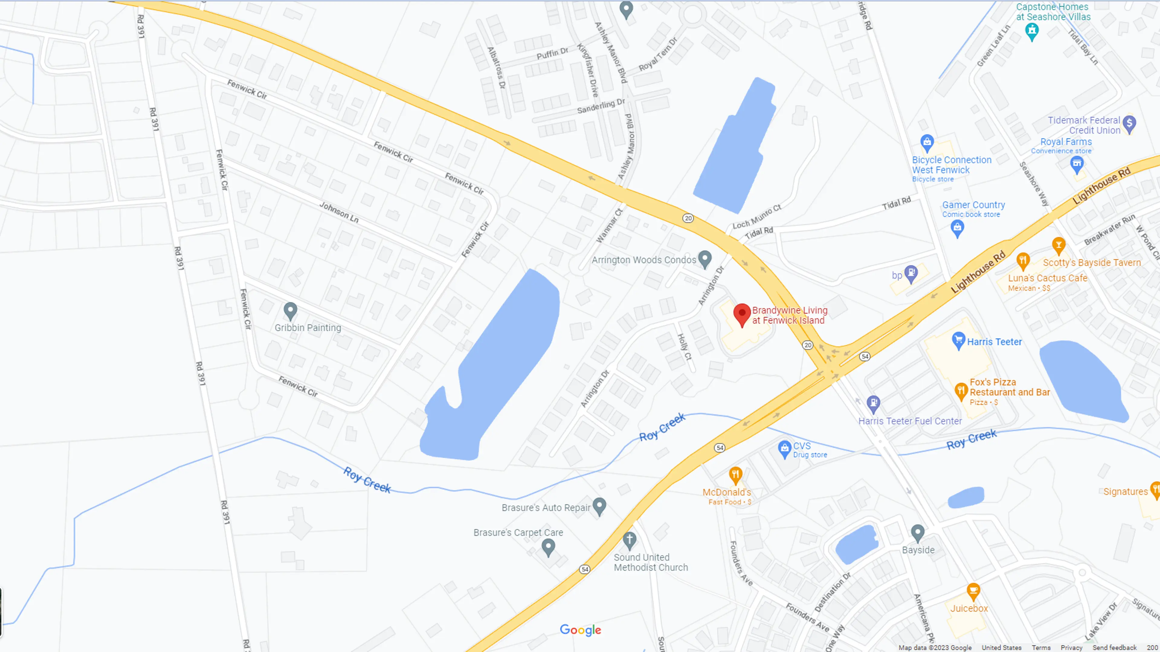 Fenwick Island Google Map