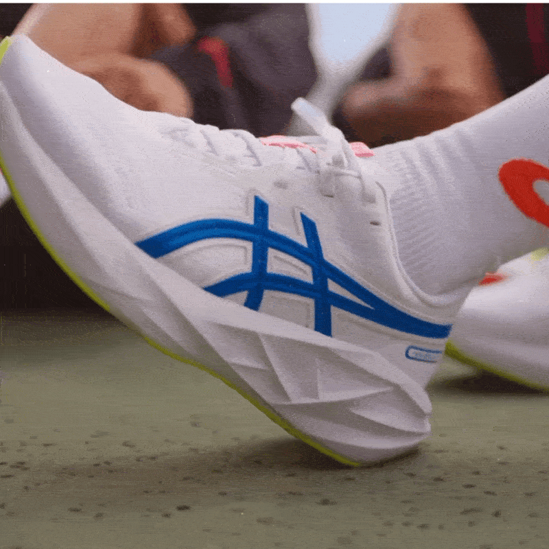 GIF showing people wearing the ASICS TRACK CLUB collection
