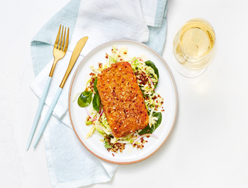 Honey Chipotle Salmon with Savoy Cabbage + Quinoa …