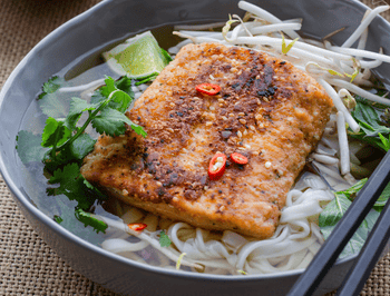 Seared Salmon Pho