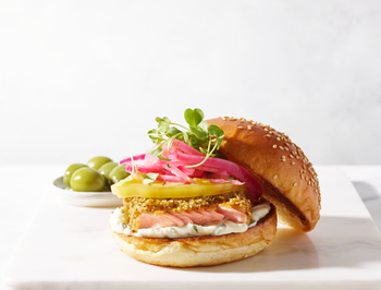 Bright & Bold Mediterranean Wild Salmon Sandwich 