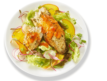 Garlic & Herb Tilapia Spring Fling Salad