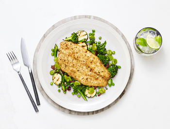 Green Machine Garden Vegetables with Garlic & Herb Tilapia