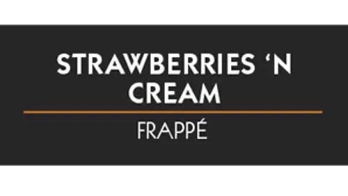 Strawberries 'n cream frappe