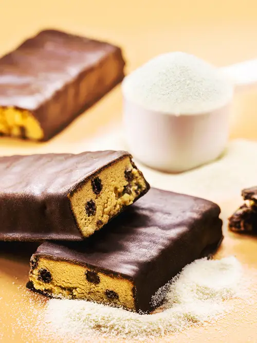 Chocolate coated energy bar