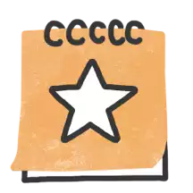 Calendar with star on cover