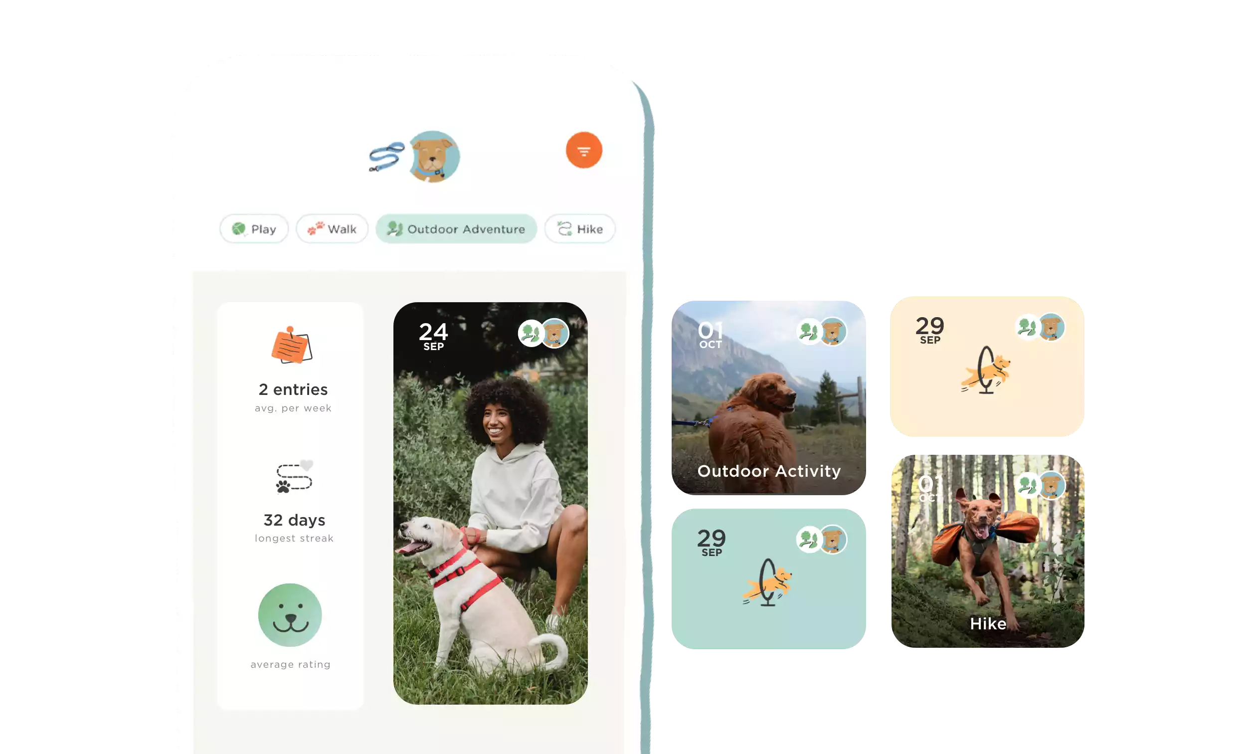 Illustration of The Pack mobile app
