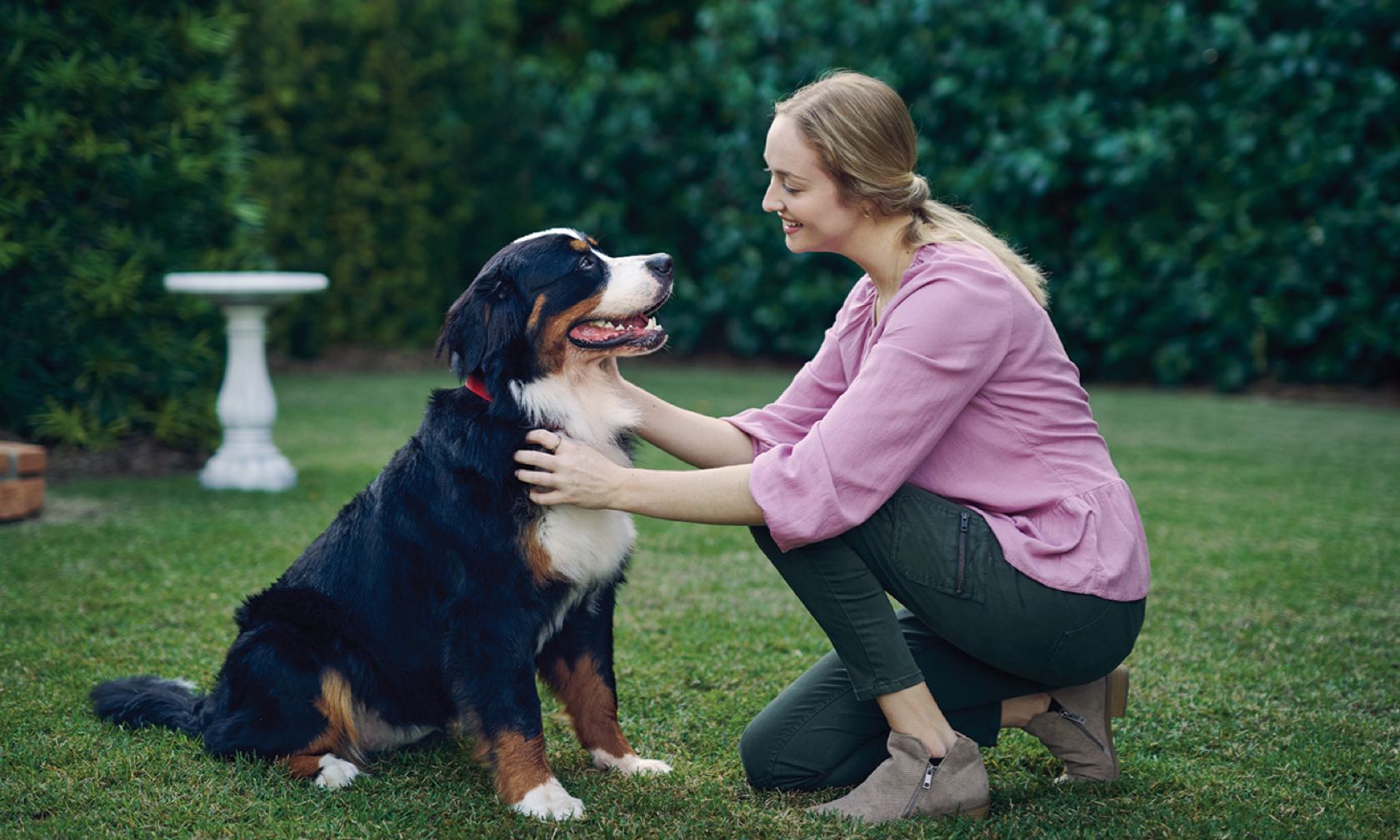 Woman with her dog