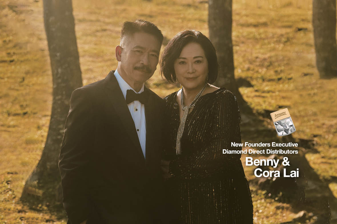 Achieving Great Success with Confidence and Cohesion - New Founders Executive Diamond Direct Distributors Benny & Cora Lai