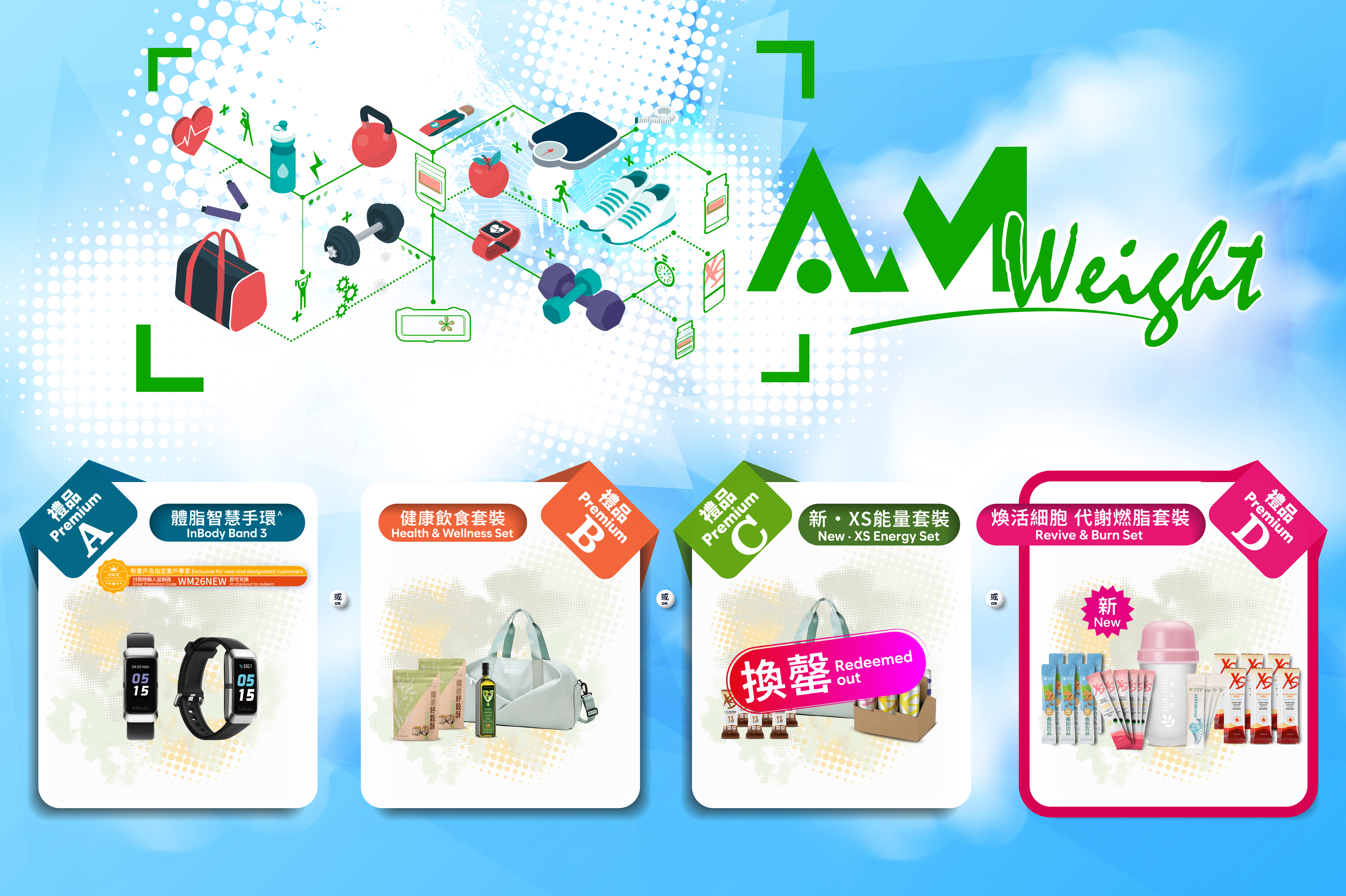 【2026 AmWeight 體重管理推廣】新增自選禮品：煥活細胞 代謝燃脂套裝 🎁6月24日早上10時30分起推出 ！