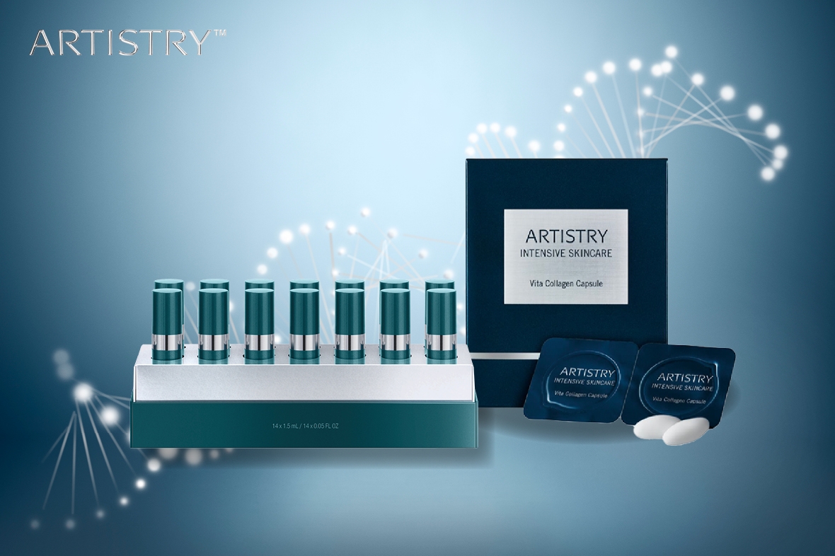 【Artistry Intensive Skincare Collection】Creates a Youthful and Healthy-Looking Glow with 14 Night Reset Program & Vita Collagen Capsule