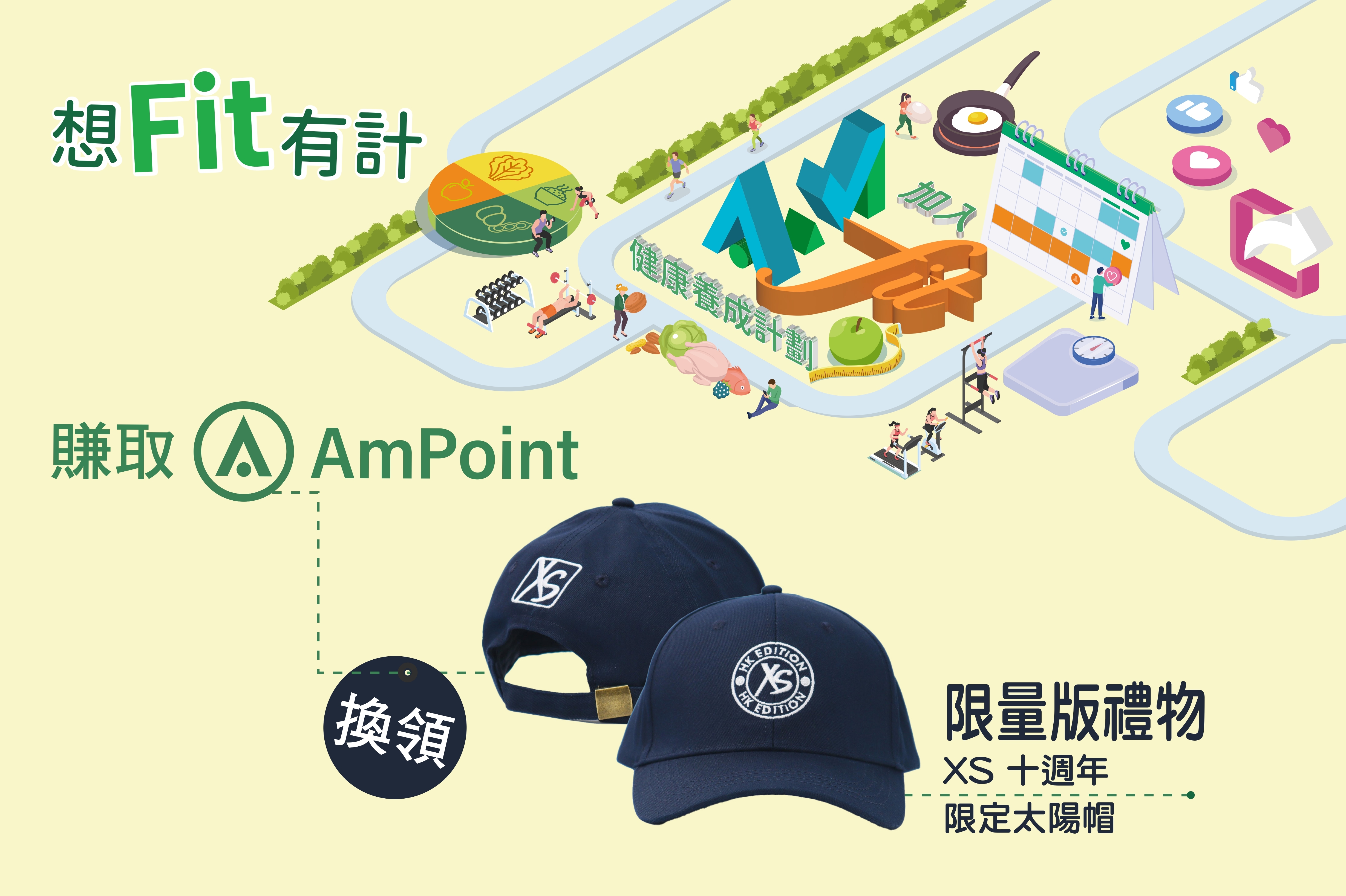 【 AmFit健康養成計劃 】 賺 AmPoint 換領XS十週年限量版禮物（按我睇AmPoint升級懶人包）