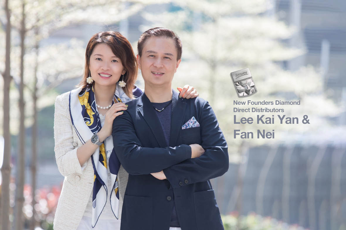 Congratulations to our New Founders Diamond Direct Distributors Lee Kai Yan & Fan Nei