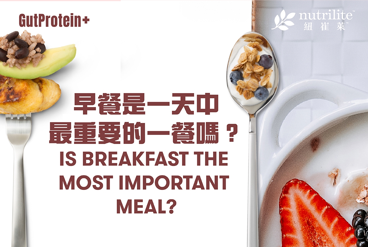【GutProtein+營養早餐】早餐是一天中最重要的一餐嗎？