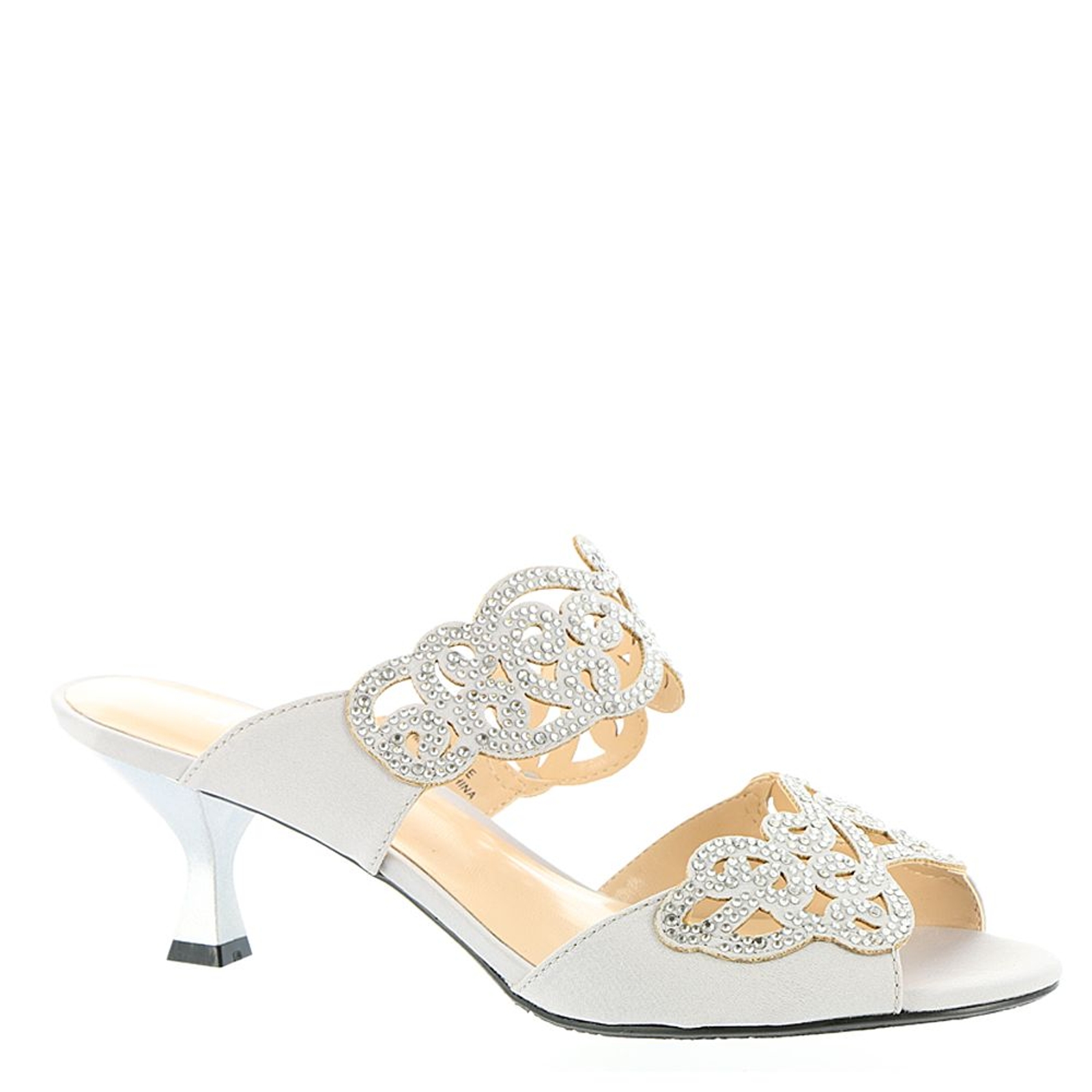 J. Renee Francie Women's Silver Sandal 8.5 W