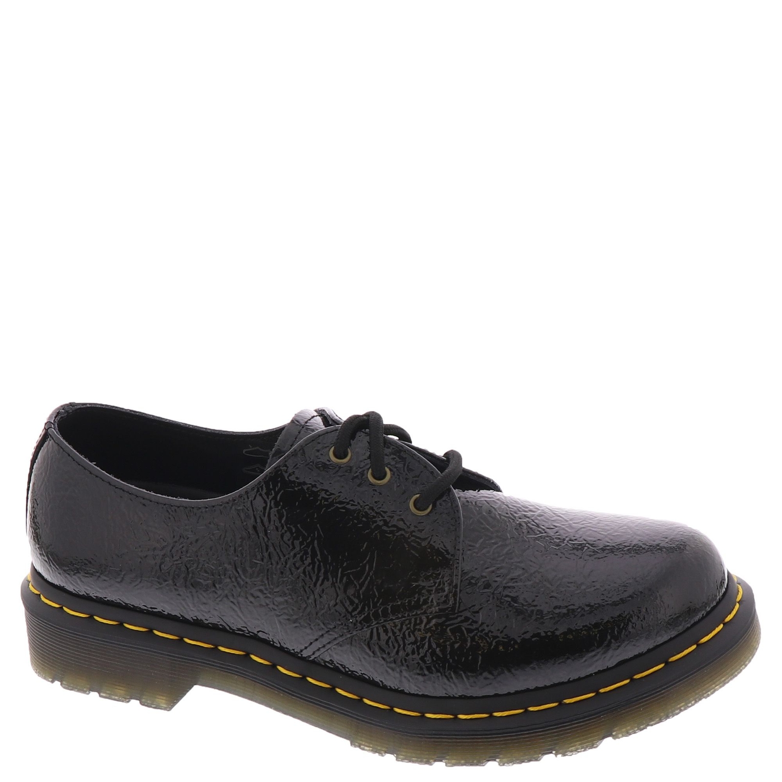 Dr Martens 1461 Distressed Patent Women's Black Oxford UK 6 US 8 M