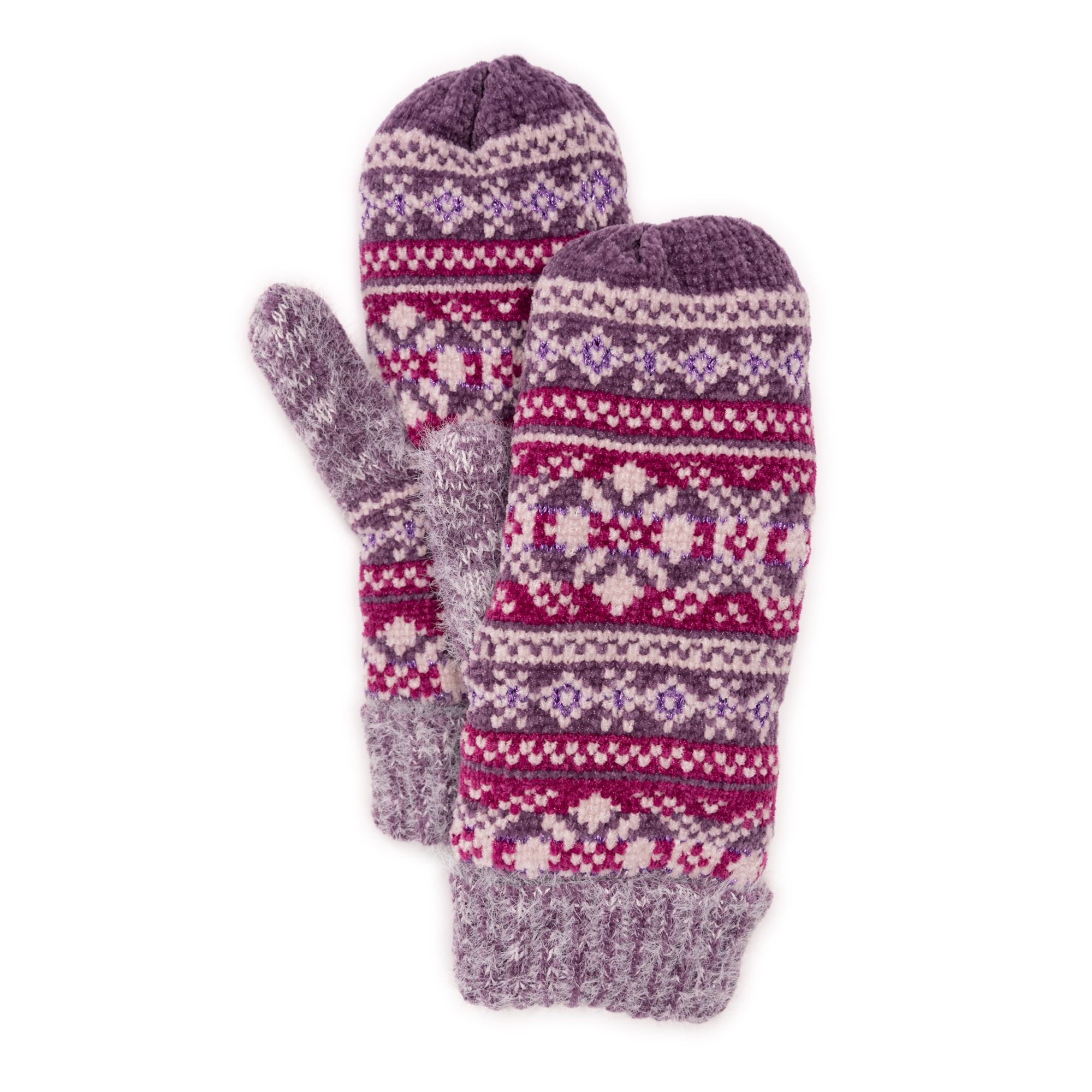 MUK LUKS Womens Chenille Eyelash Mix Mitten 4690₽