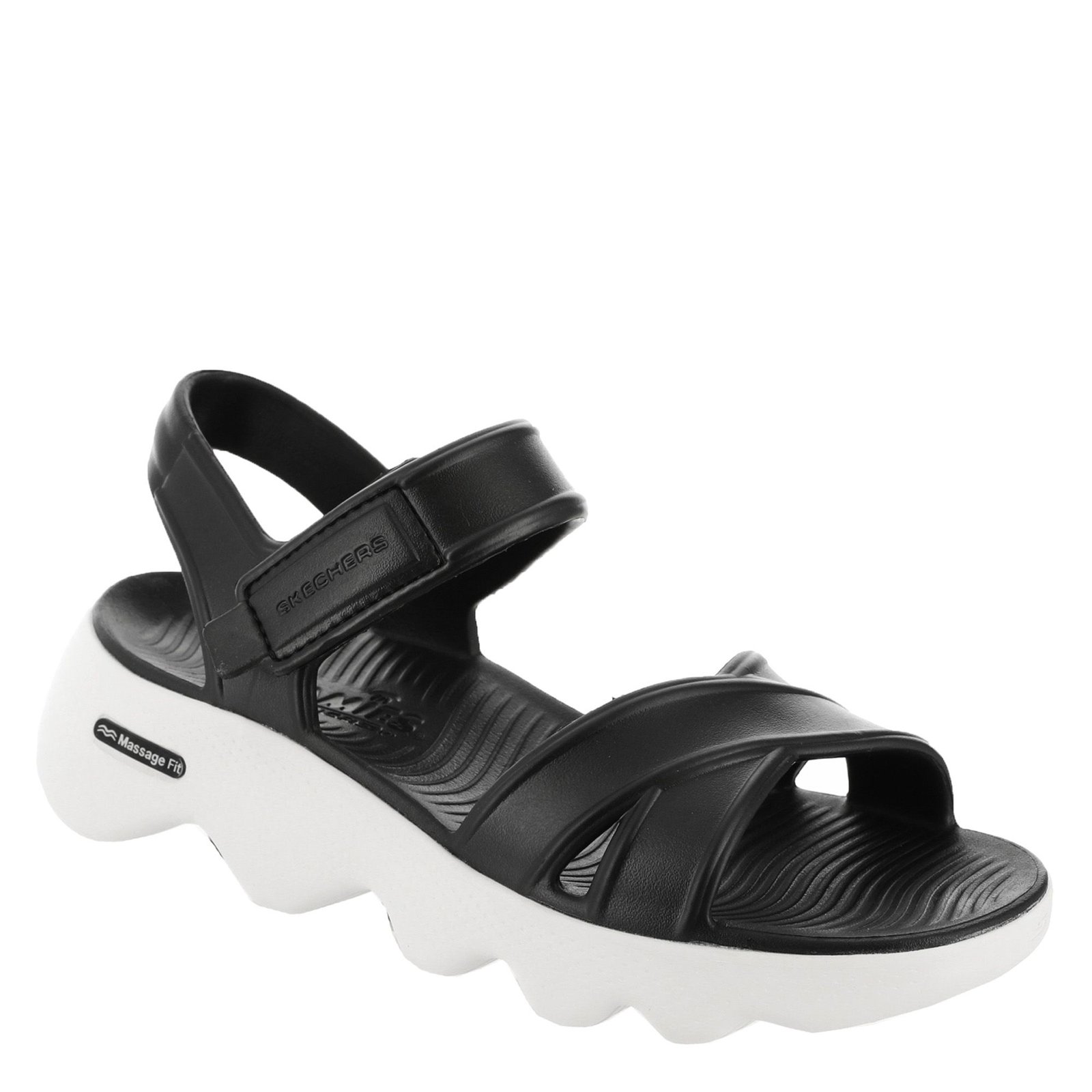 Skechers Foamies Massage Fit-Heartfelt Women's Black Sandal 11 M