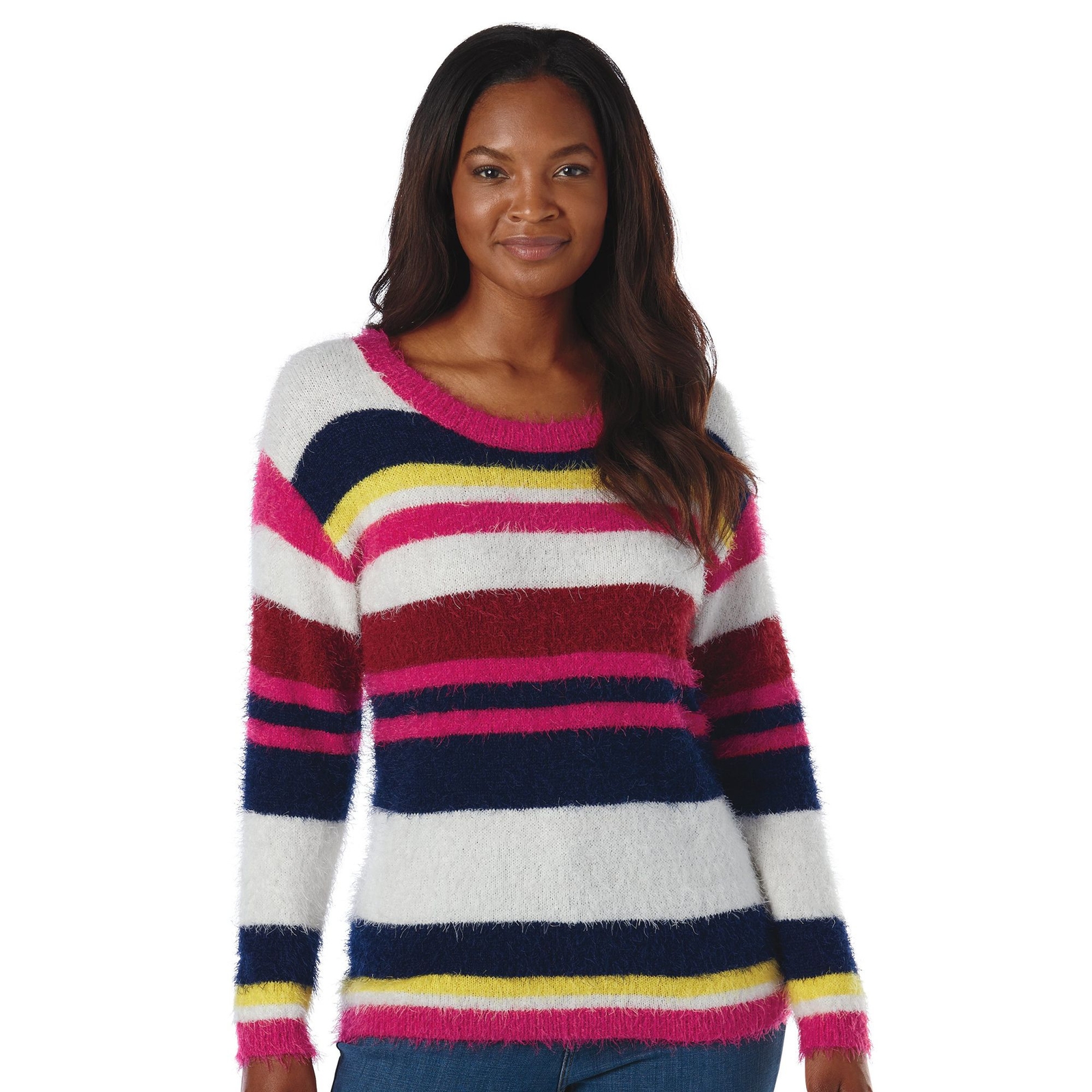 Masseys Faux Mohair Sweater Multi Sweaters 3X