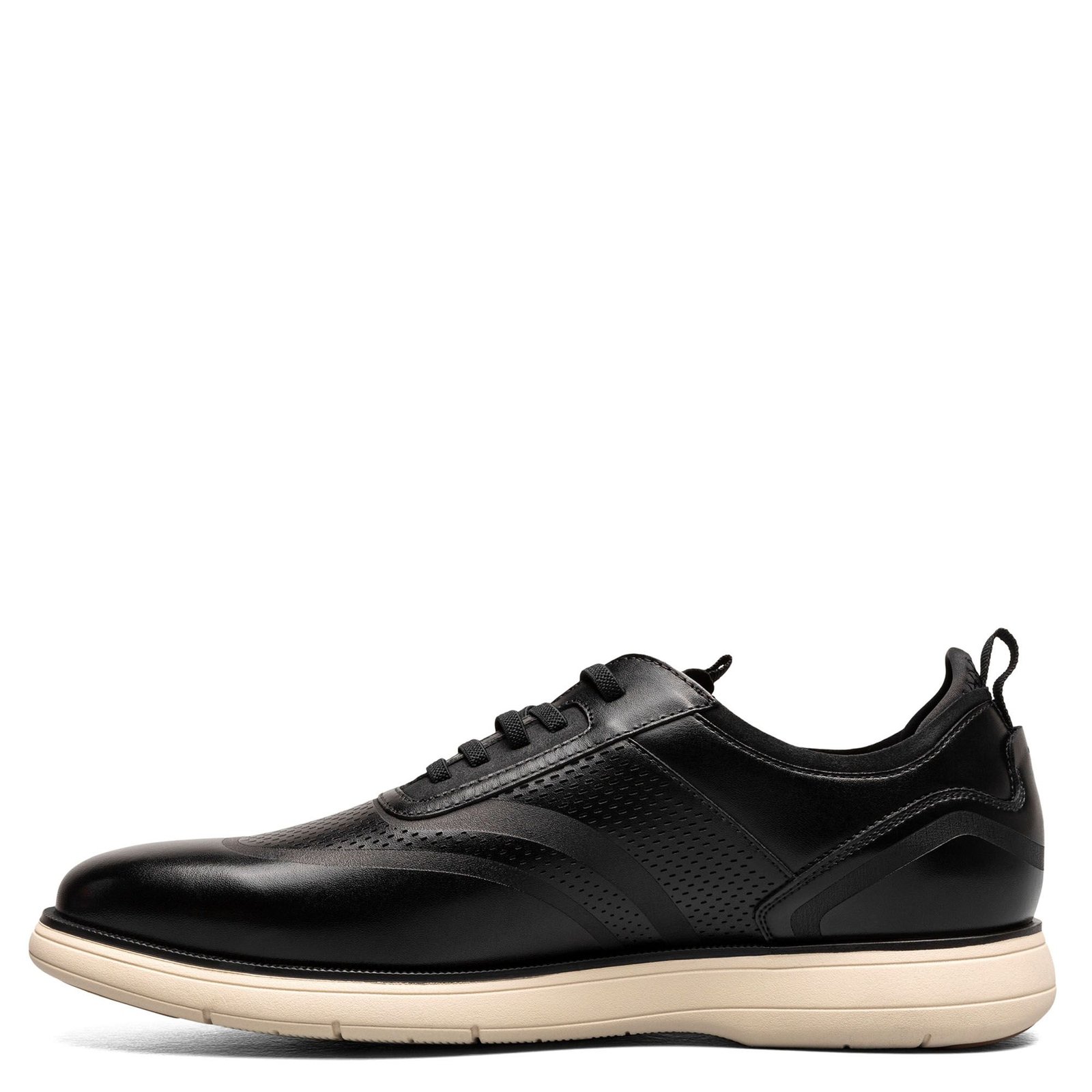 Stacy Adams Shoes Edgewood Wingtip Elastic Lace Up Black Size 10.5 — photo 2