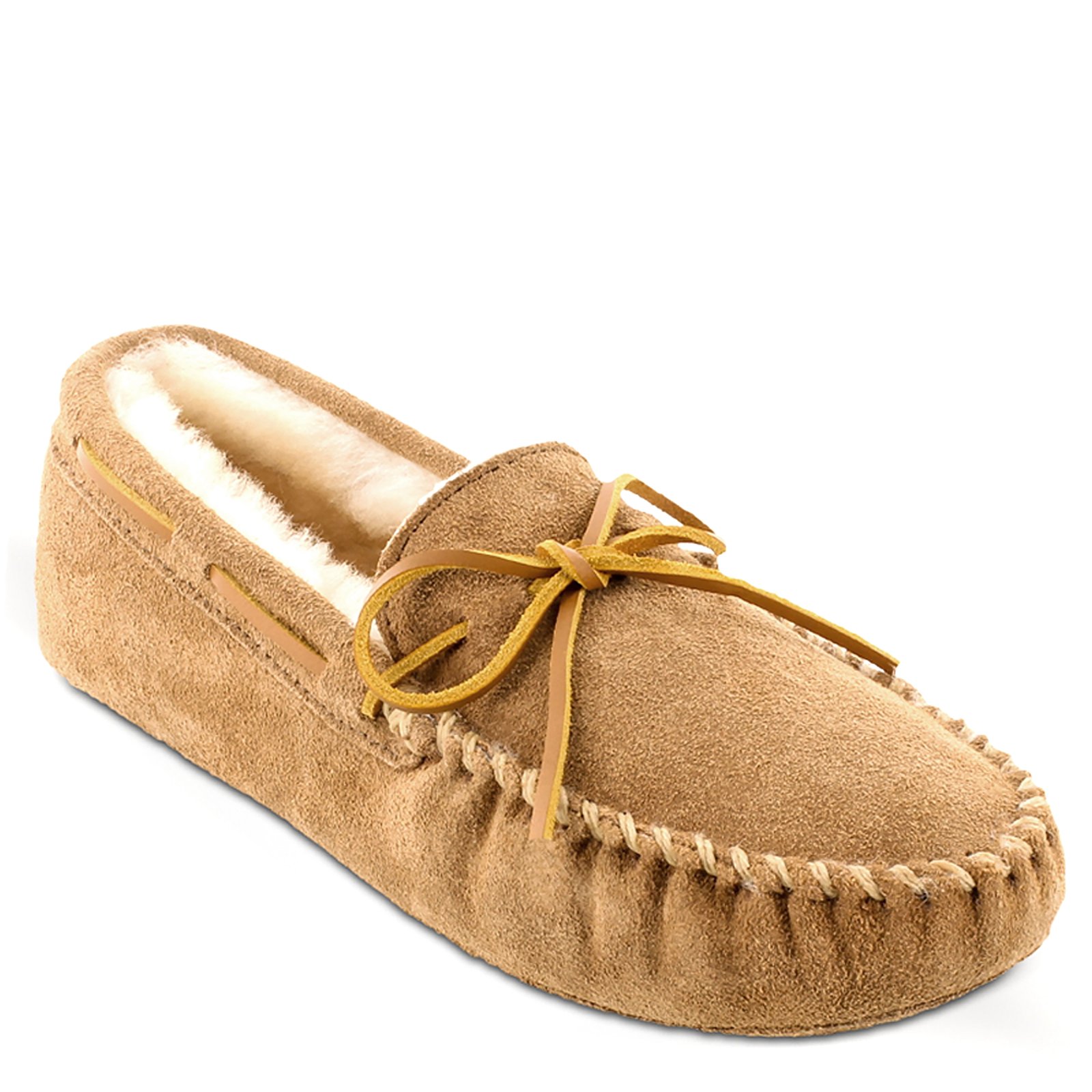 Minnetonka Sheepskin Softsole Slipper Men's Tan Slipper 10 W