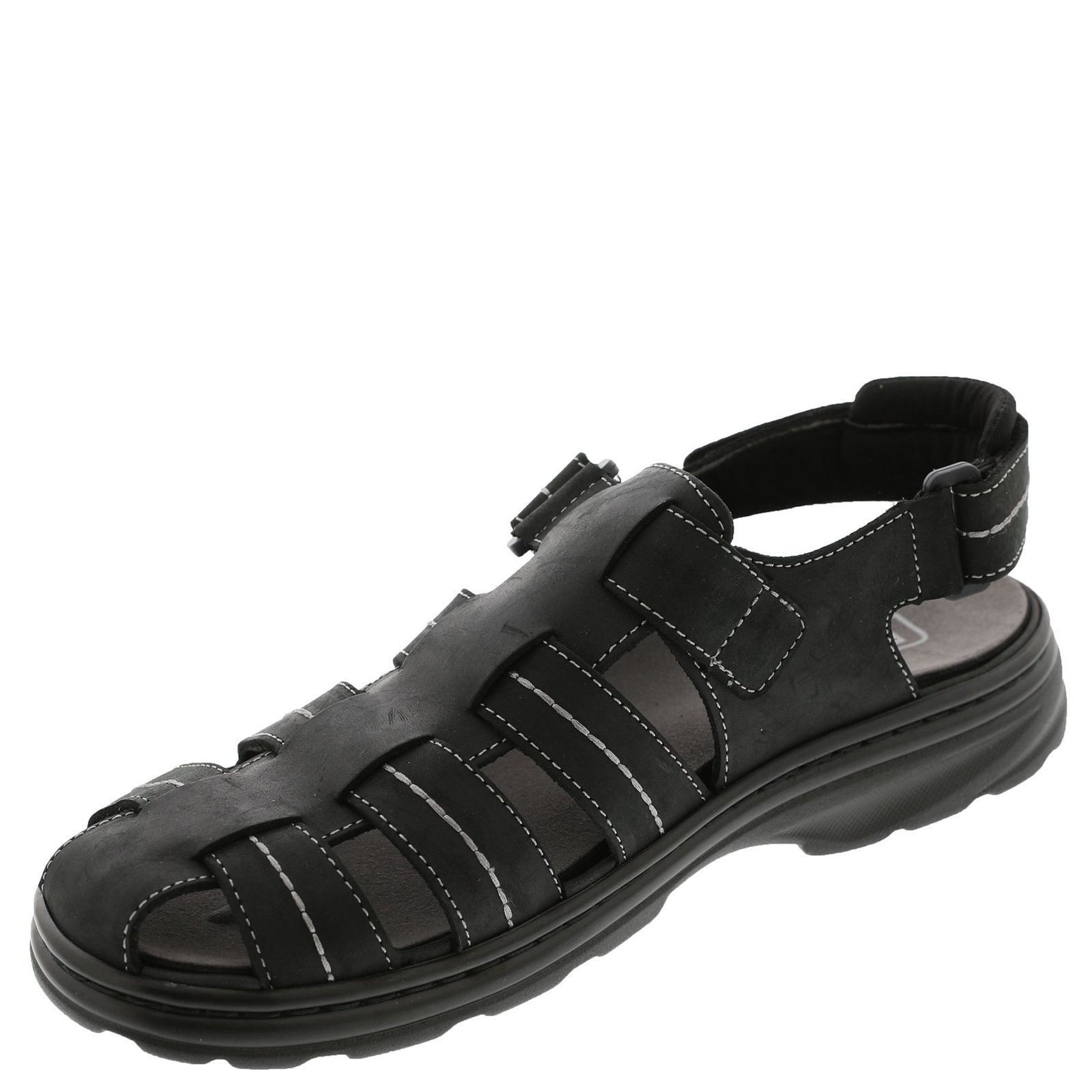 NEW PROPET men’s hunter leather sandals in black Propet Hunter Men main image 2