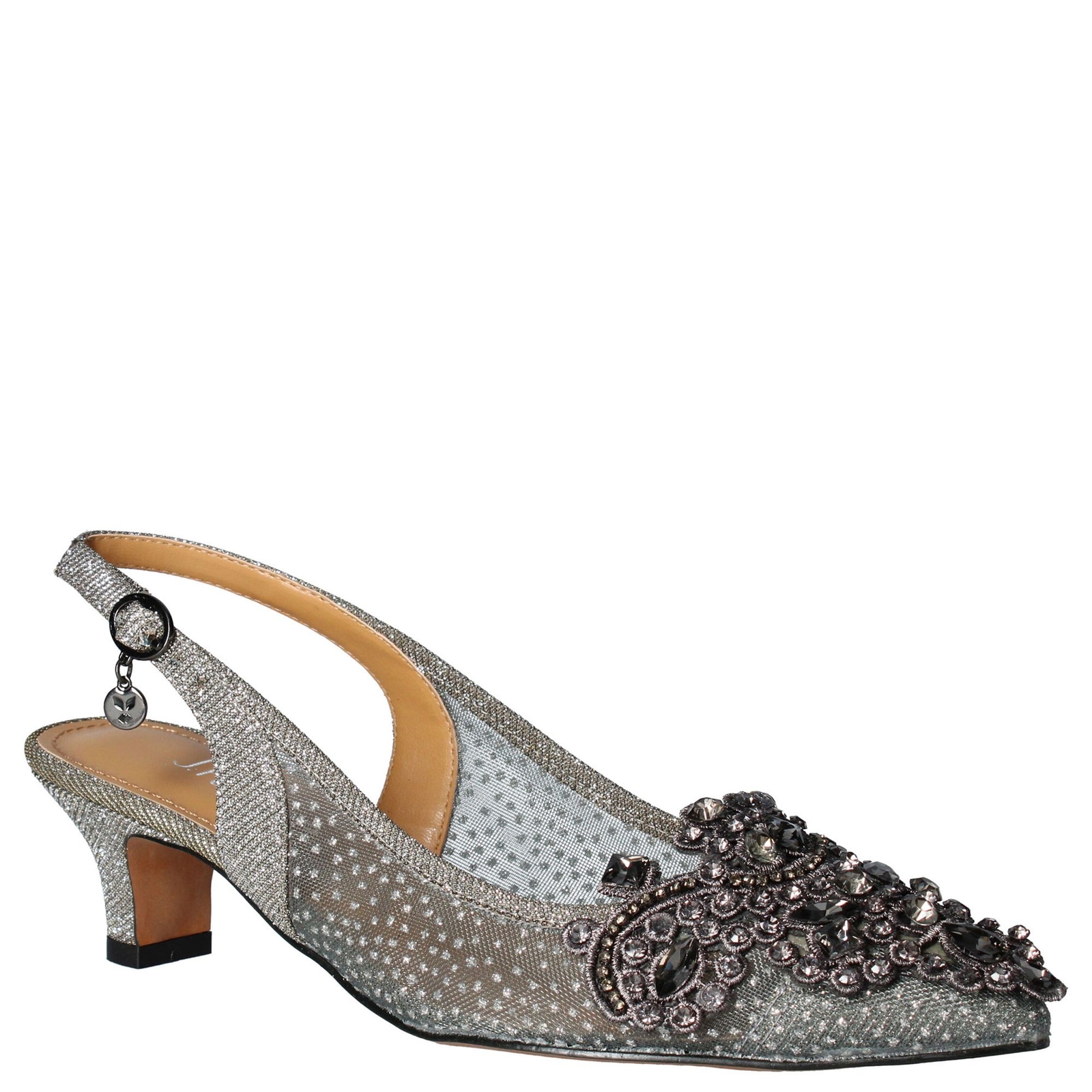 J. Renee Strovanni Women's Pewter Pump 8 M