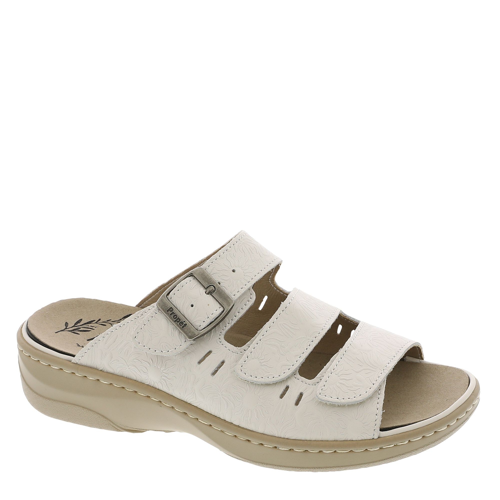 Propet Breezy Walker Slide Women's White Sandal 8 M