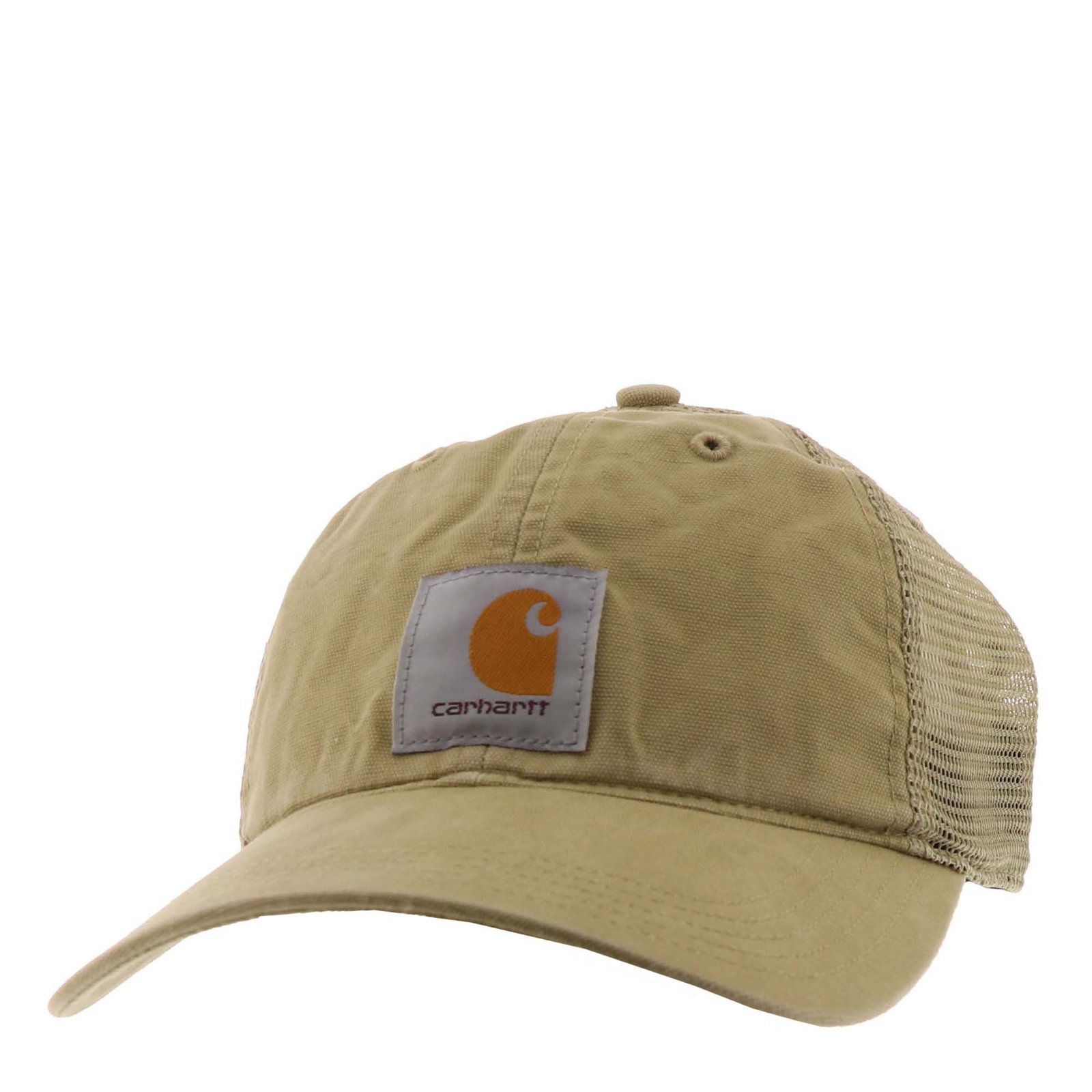 Carhartt Men's Canvas Mesh-Back Cap Tan Hats One Size