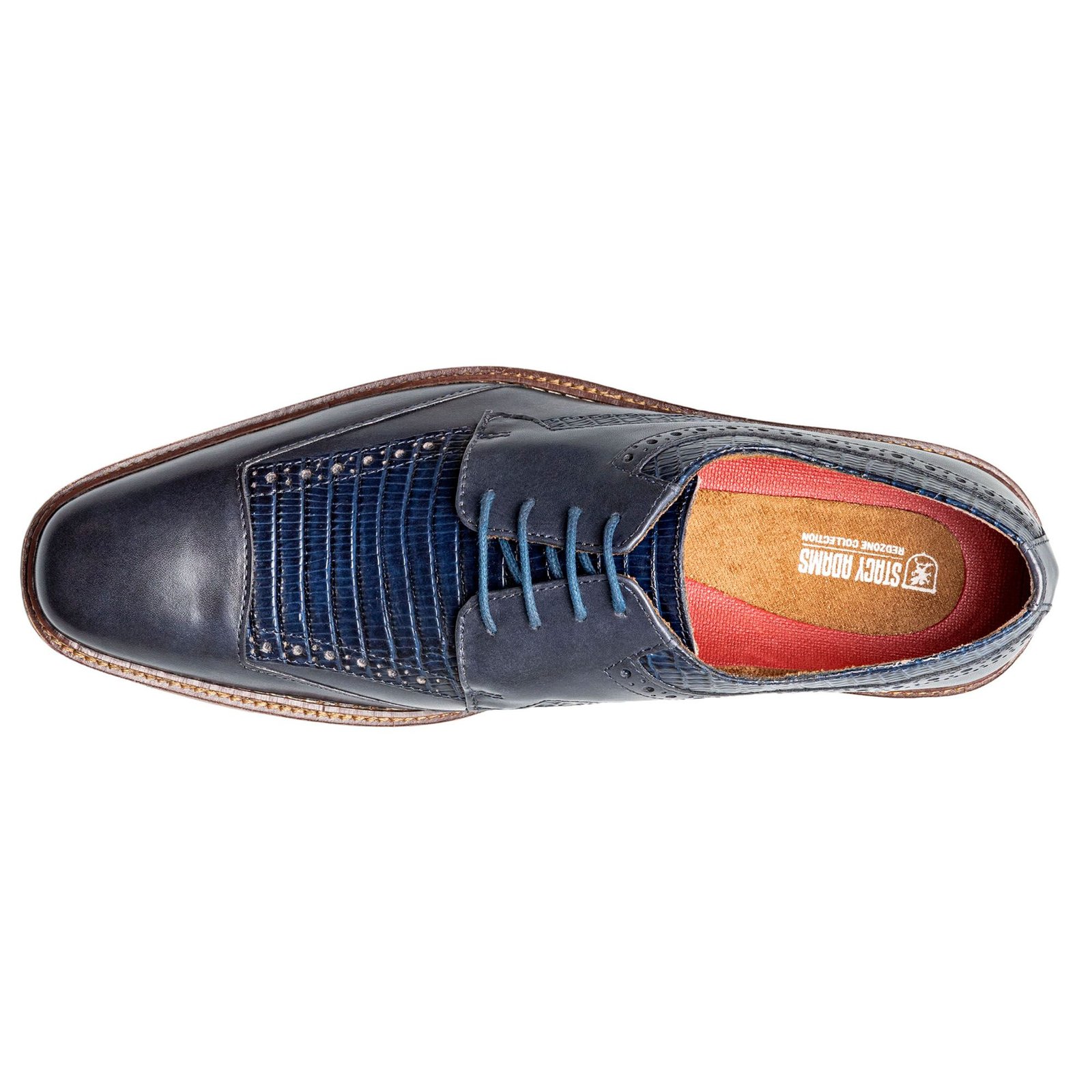 Stacy Adams Shoes Gambetta Modified Cap Toe Oxford Navy Size 13 — photo 2