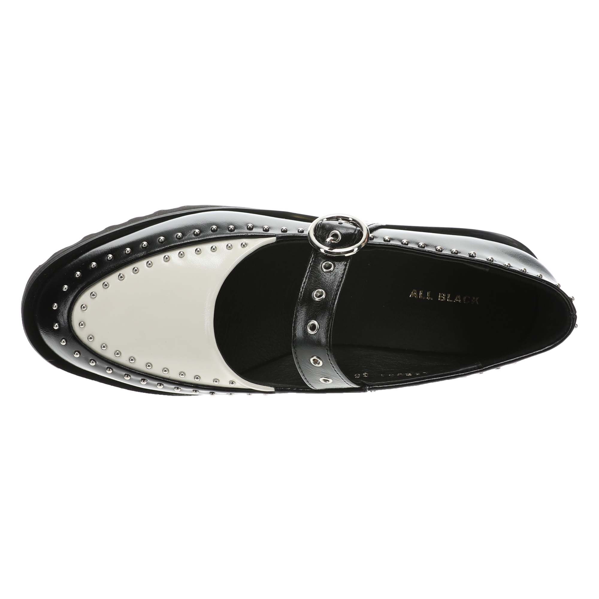 ALL BLACK Pin Studd MJ Womens Oxford 36090₽