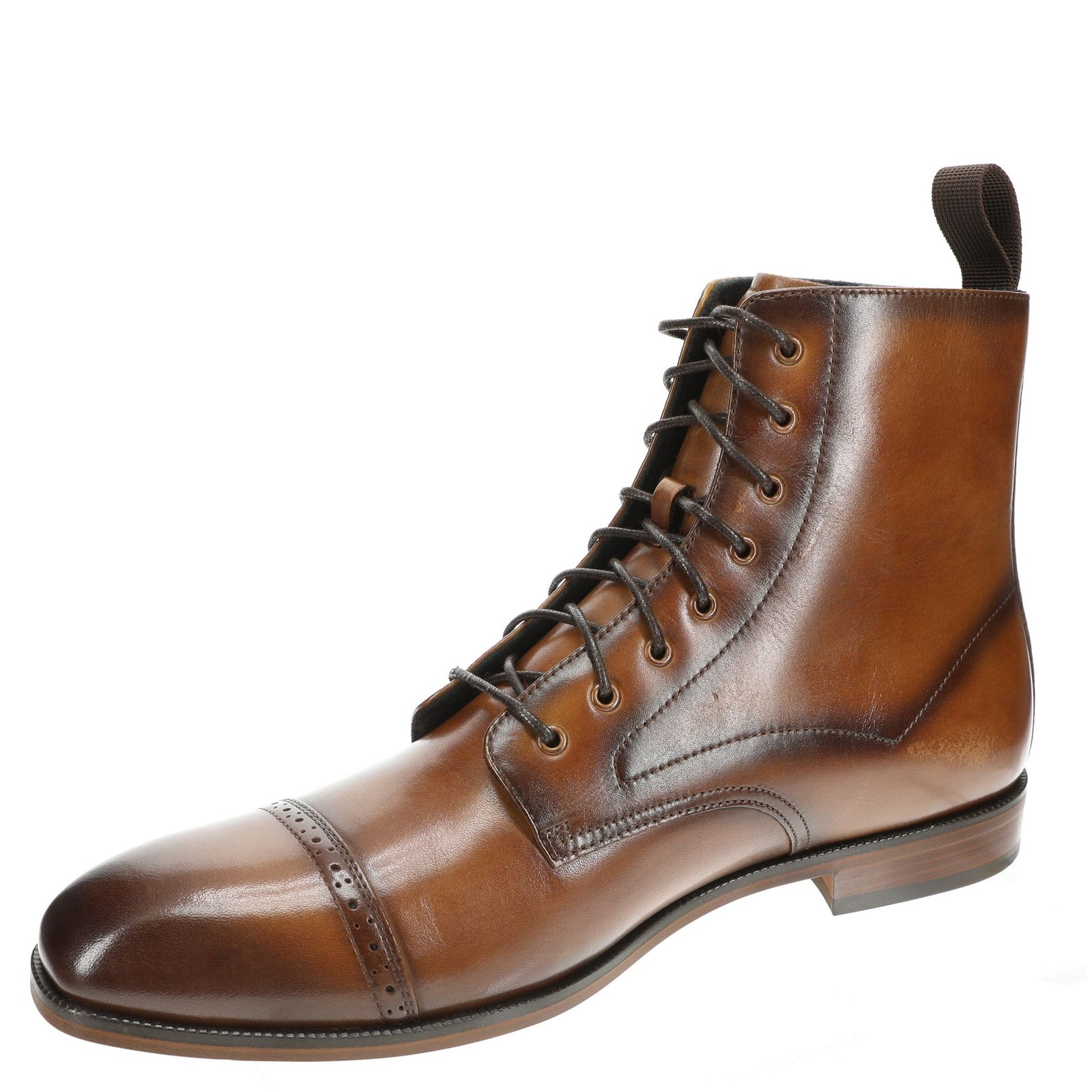 Stacy Adams Shoes Henry Cap Toe Lace Up Boot Tan Size 13 — photo 2