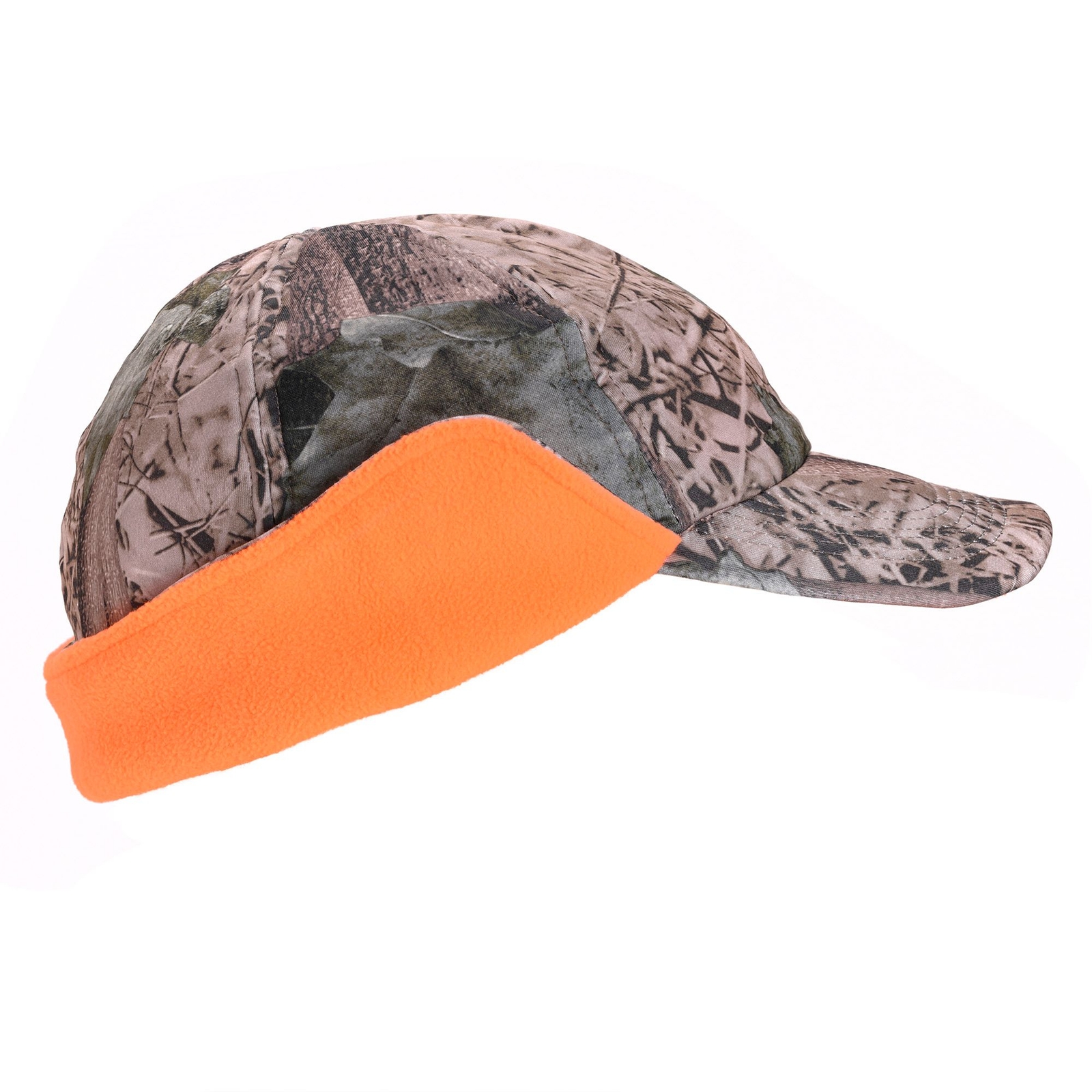 Quiet Wear Men's Reversible Spandex Fleece Visor Cap Multi Hats One Size