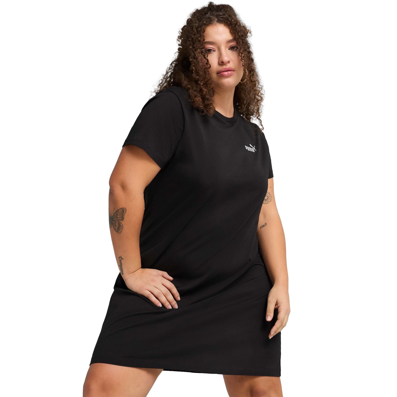 PUMA Women’s Essential Small No. 1 Logo Slim Dress Black Dresses S