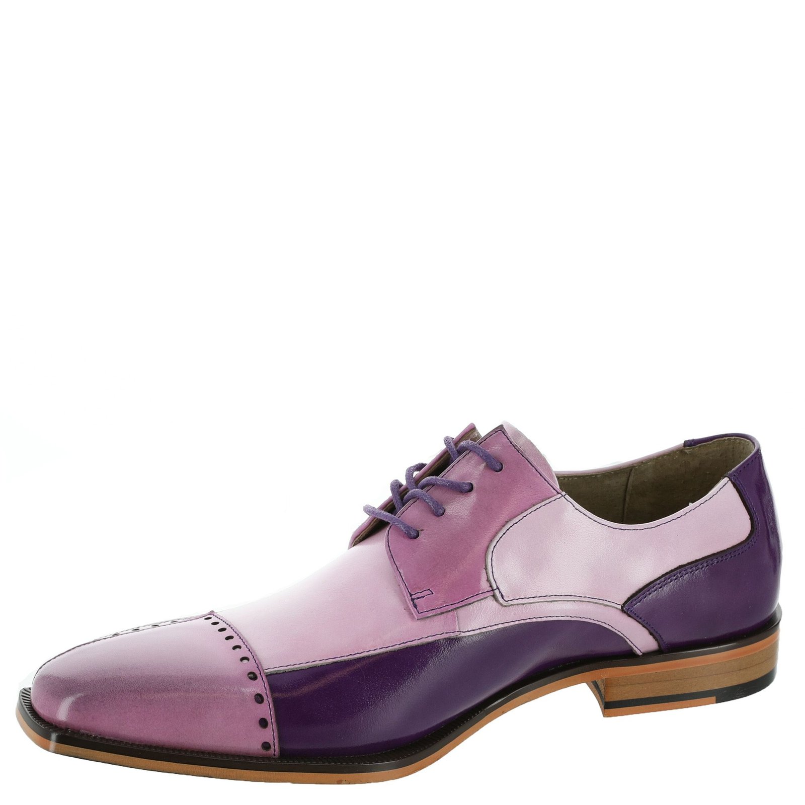 Stacy Adams Shoes Plaza Modified Cap Toe Oxford Purple Multi Size 8.5 — photo 2