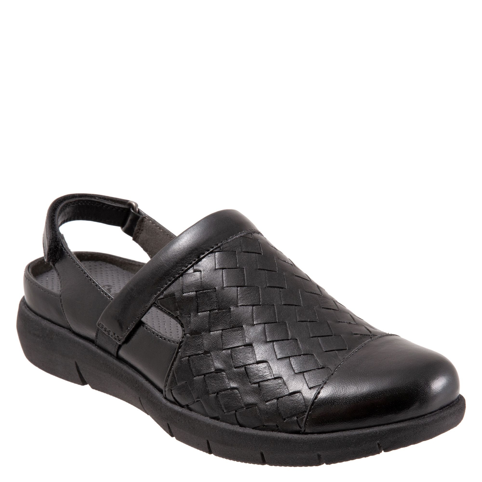 Softwalk Salina Woven II Women's Black Slip On 8 M -  192681892446
