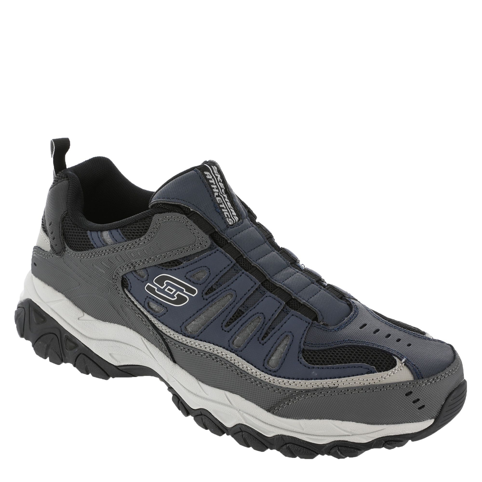 Skechers Sport After Burn M.Fit Slip On Men's Navy Slip On 10 EW