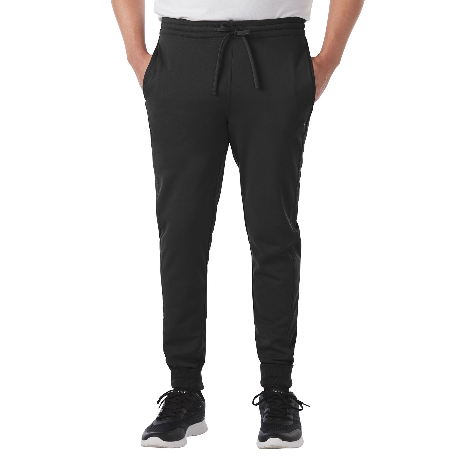 VEVO ACTIVE Poly Fleece Jogger Pant Men's Black Pants XXXXL-Regular