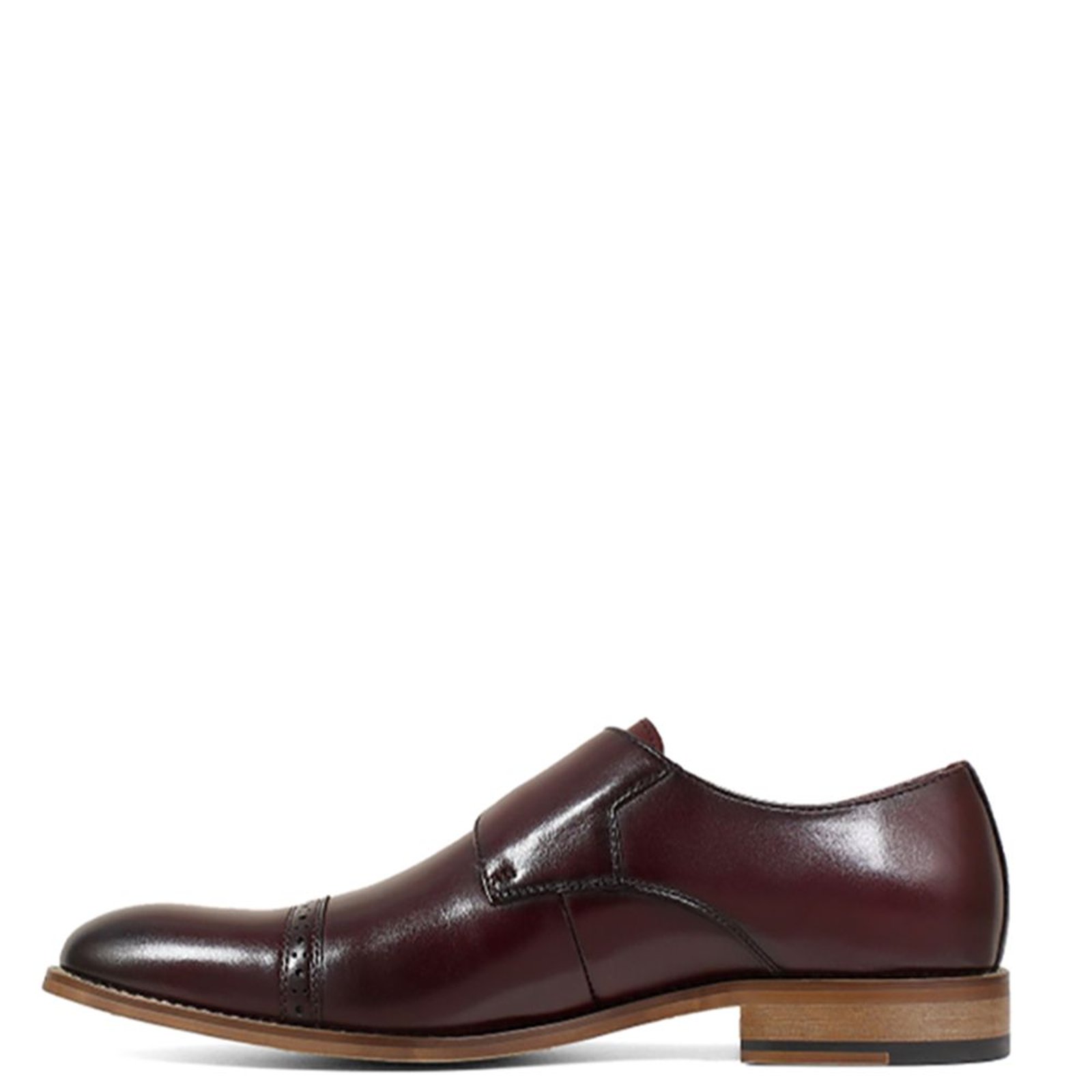 Stacy Adams Shoes Desmond Cap Toe Monk Strap Burgundy Size 8 — photo 2