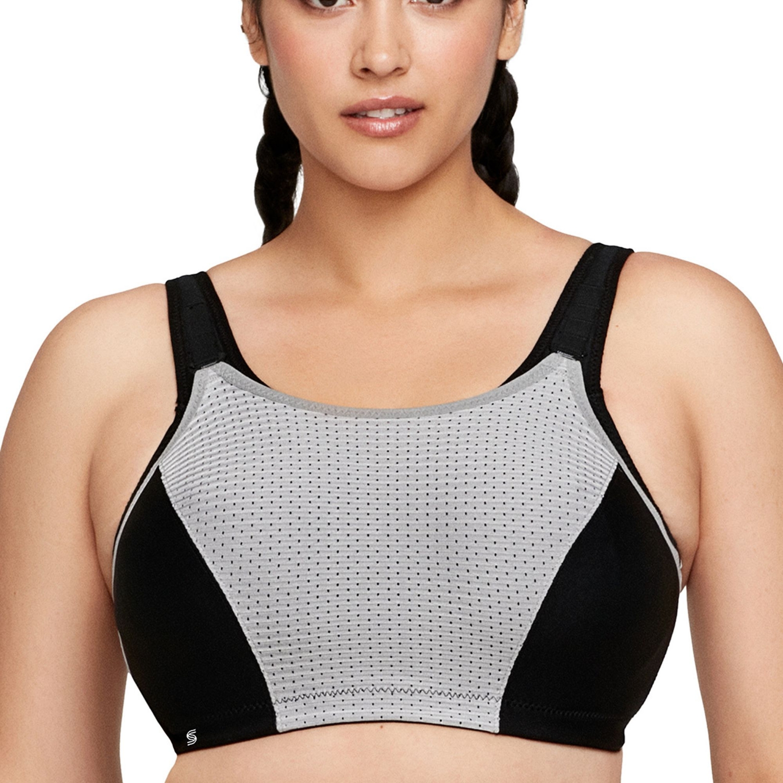 Glamorise Custom Control Sports Bra Grey Bras 34-G