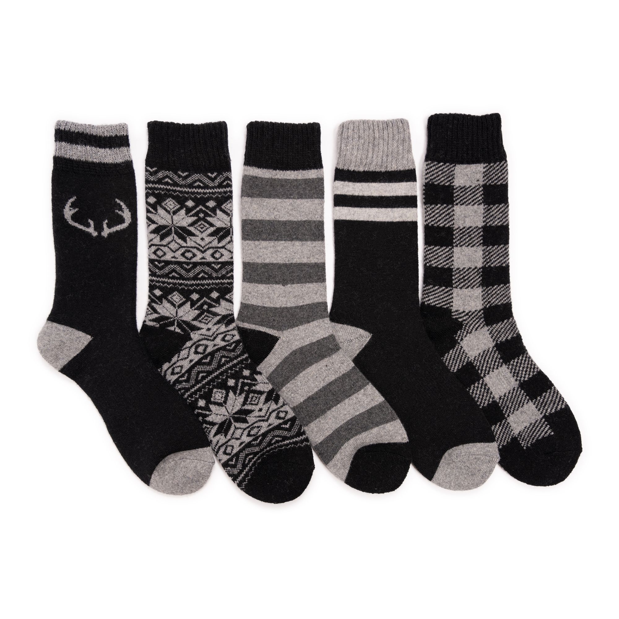 Мужские шерстяные носки MUK LUKS из 5 упаковок 4390₽
