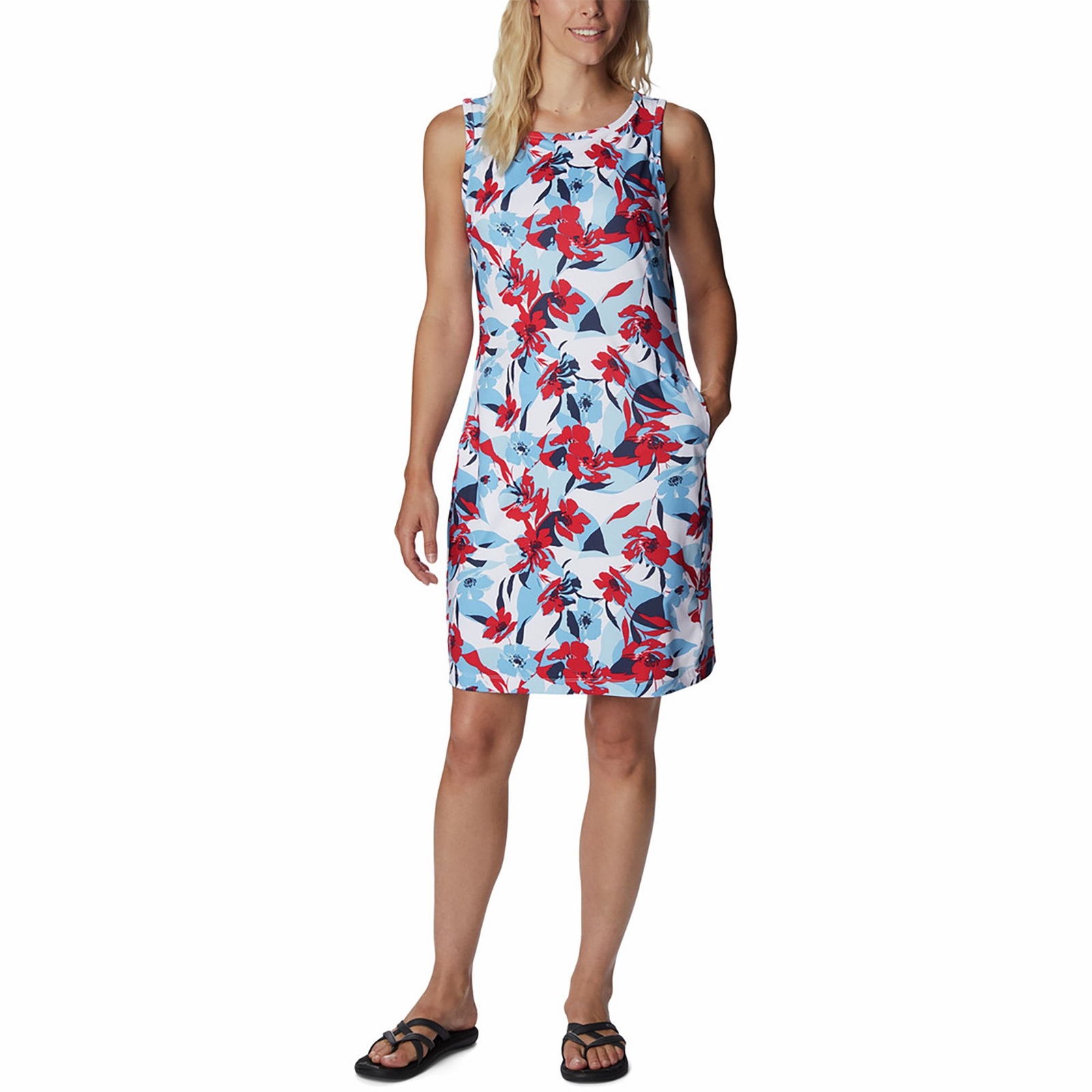 Columbia Women's Chill River Printed Dress Purple Dresses S