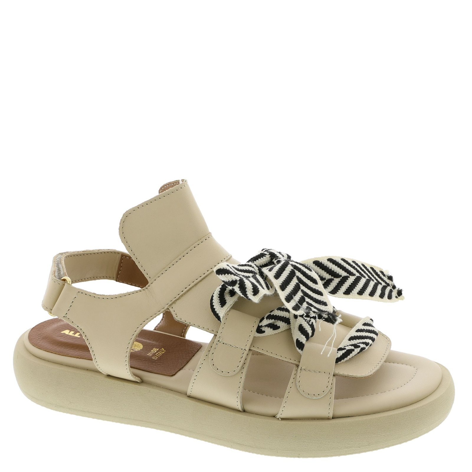 ALL BLACK Bowlace Sandal Women's Bone Sandal Euro 36 US 5.5 M