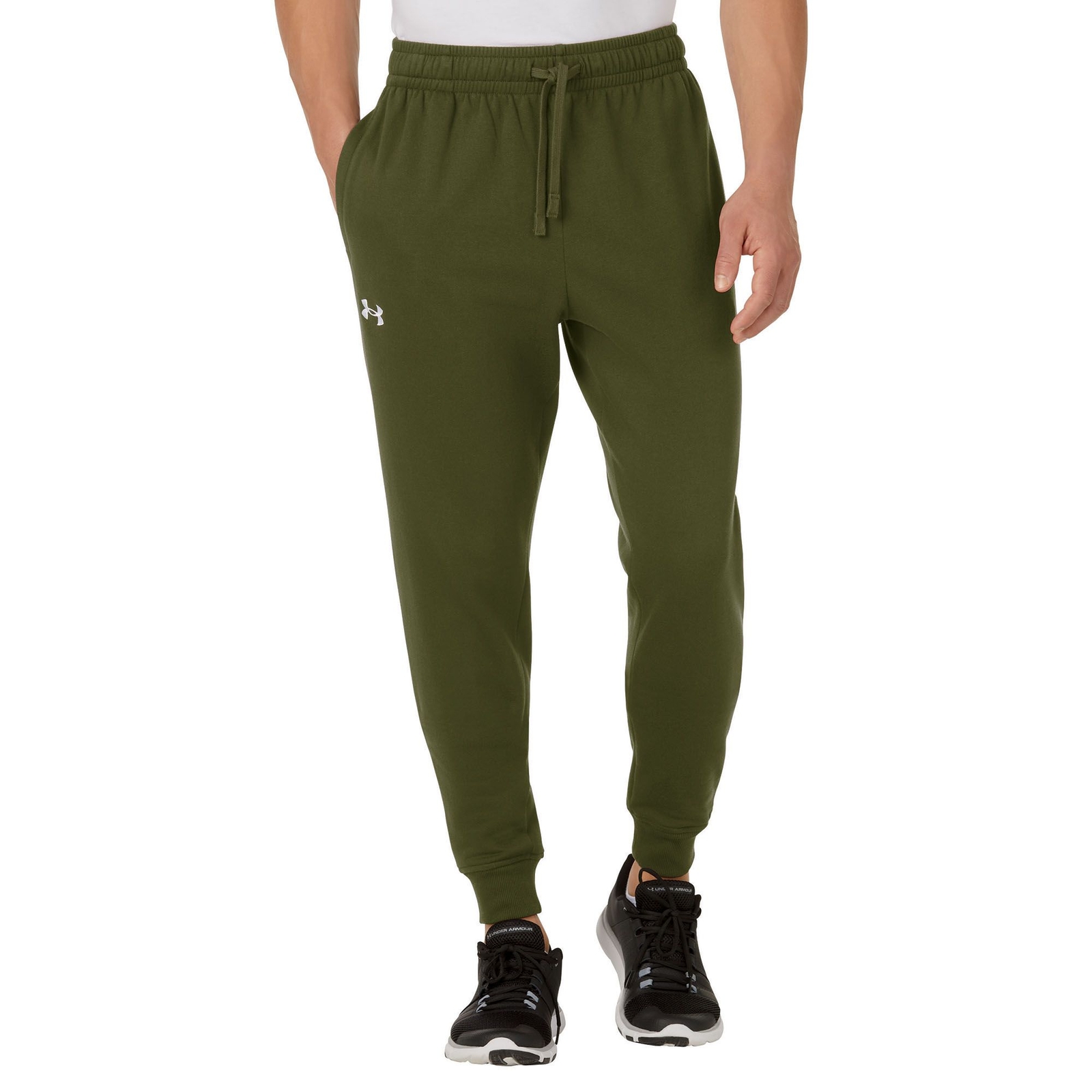 Under Armour Men's Under Armour Rival Fleece Logo Jogger Green Pants M-Regular