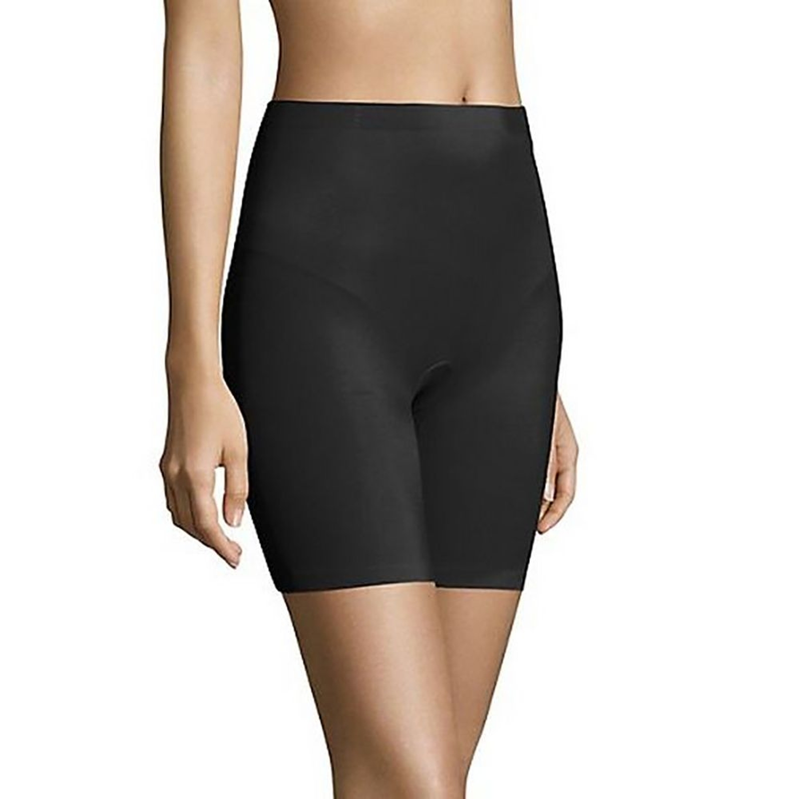 Maidenform Women's Cover Your Bases Thigh Slimmer Slip Short Black Underwear XL