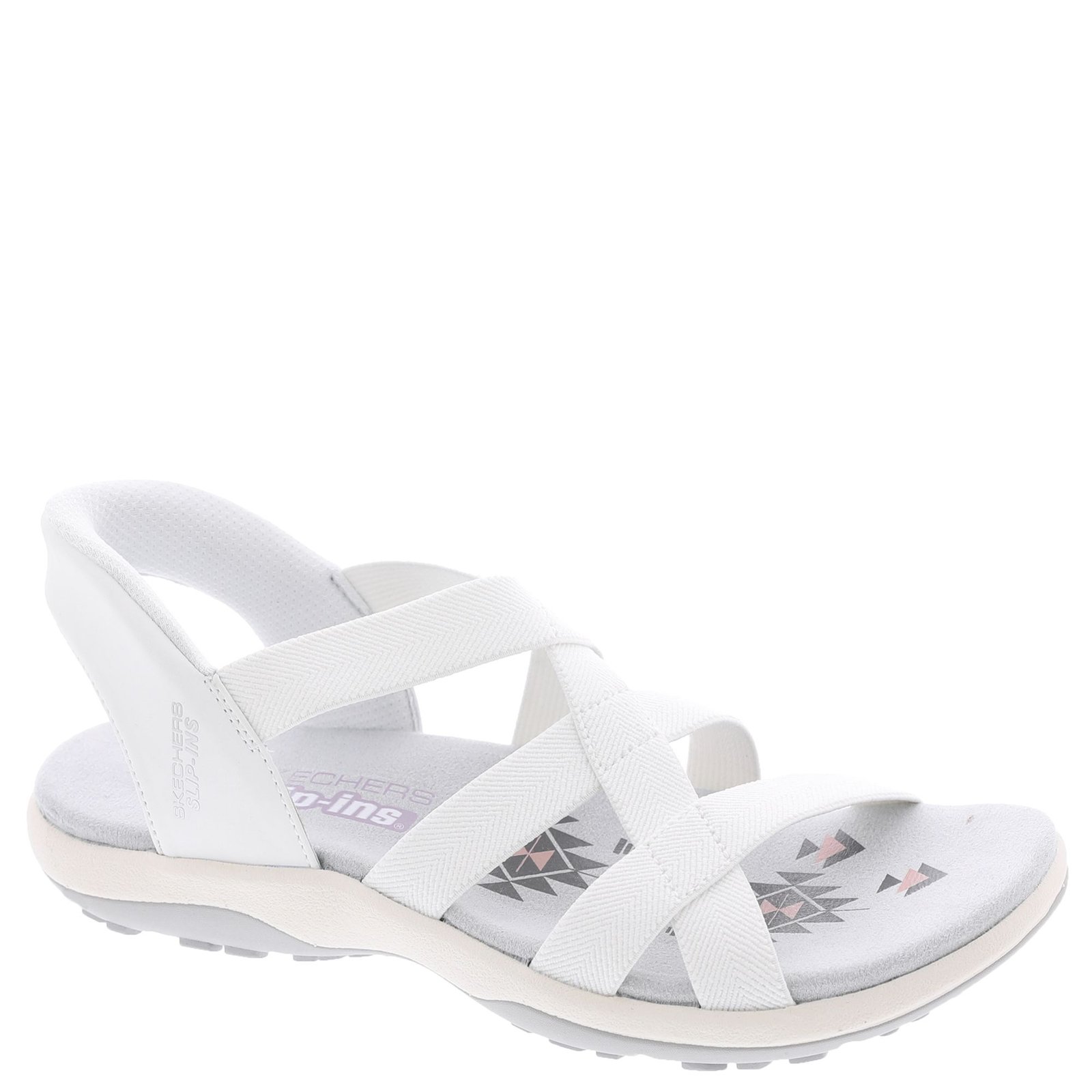 Skechers Modern Comfort-Season Slip-Ins: Reggae Slim Women's White Sandal 10 M