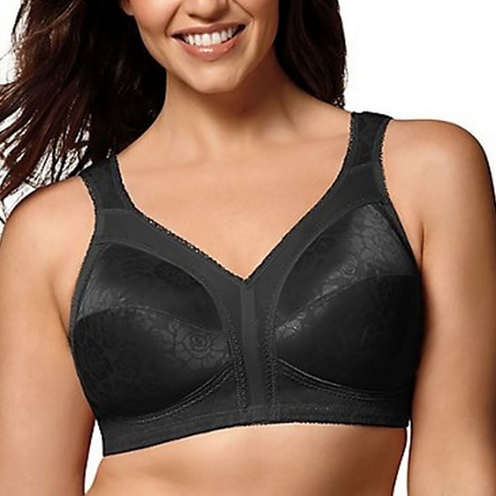 Playtex 18 Hour Ultimate Shoulder Comfort Wirefree Bra Black Bras 50-C